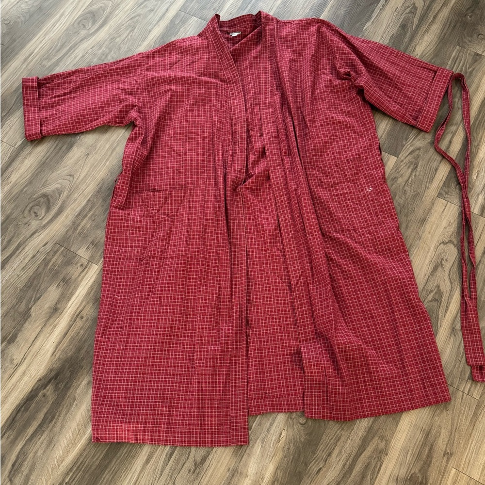Men’s Sleep Robe Merona Size XXL Red/white